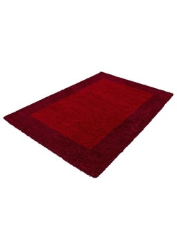 Tapis Shaggy pile longue designe bordure couleurs et tailles au choix