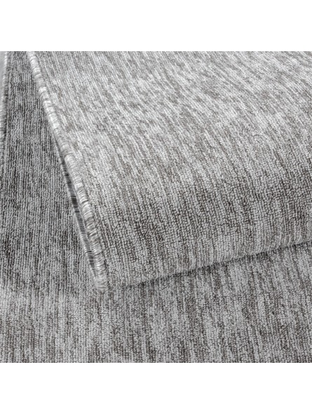 Alfombra salón pelo corto jaspeado brillante 4 mm alto gris claro